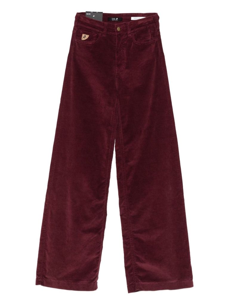Lois 'palazzo Mistral' Trousers In Red