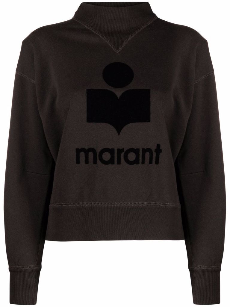 Isabel Marant Étoile Printed Sweatshirt In Black
