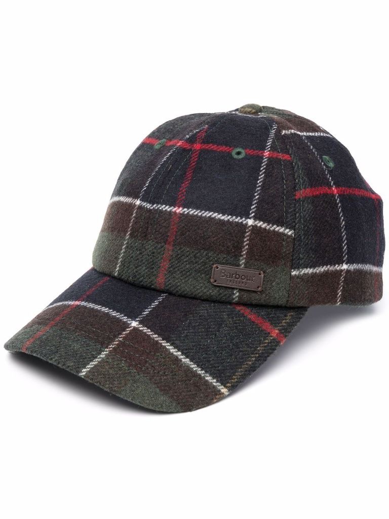 Barbour Galingali Scottish Waxed Peaked Hat In Black