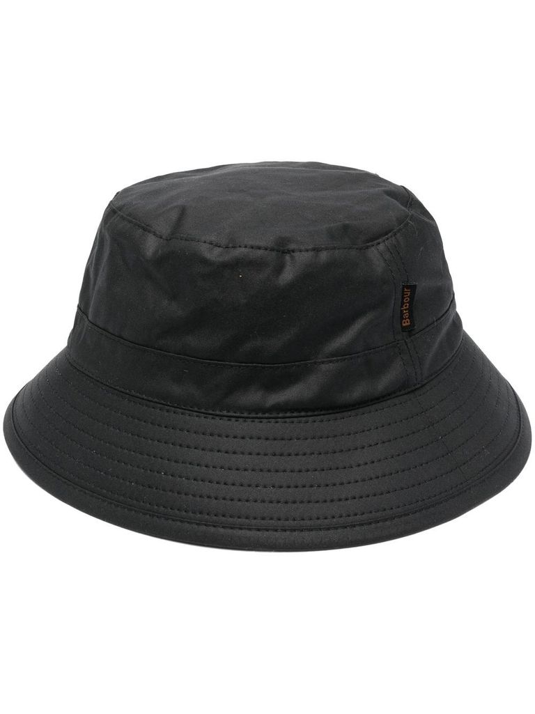 Barbour "wax Bucket" Hat Accessories In Black