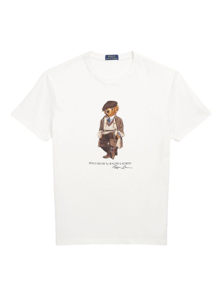 Polo Ralph Lauren T-shirt Custom Slim-fit Polo Bear T-shirt In White