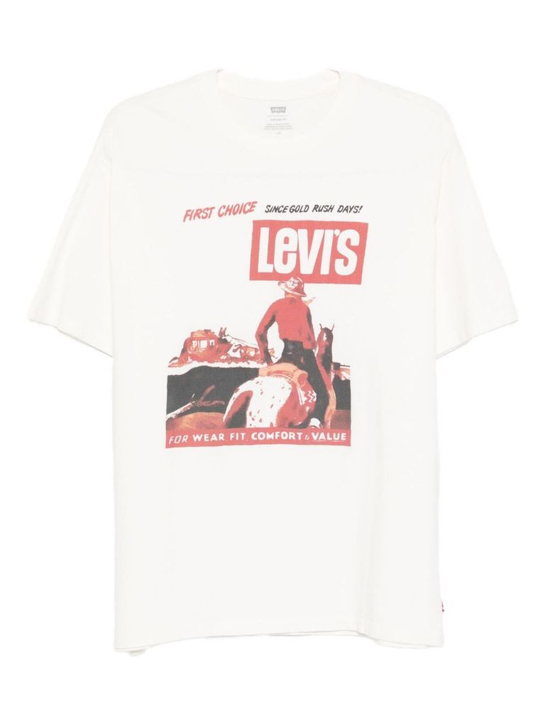 Levi's Graphic-print Cotton T-shirt In White