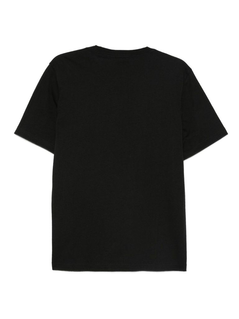 Ps By Paul Smith Ps Paul Smith Zebra Logo Cotton T-shirt In Black