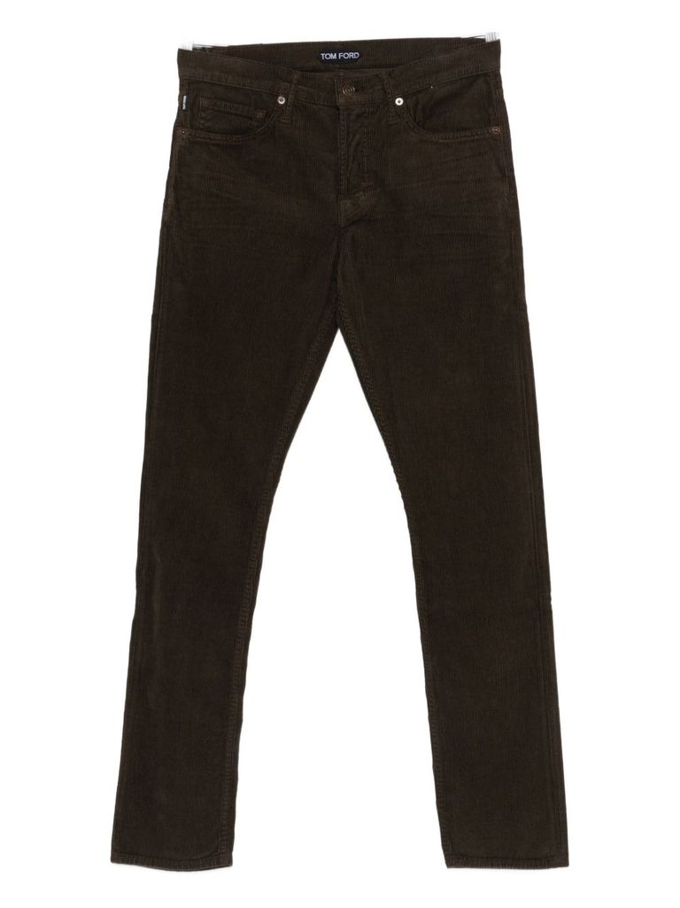 Tom Ford Corduroy Trousers In Brown