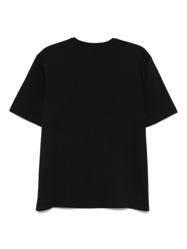 Ps By Paul Smith Crew Neck T-shirt With Print In Black
