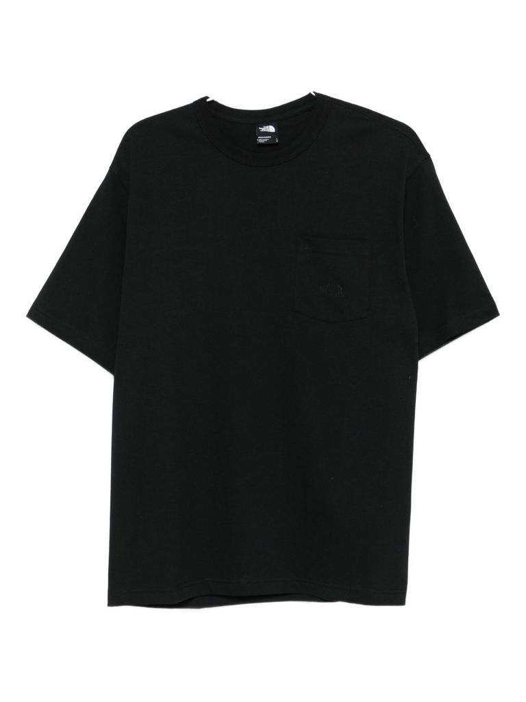 The North Face Cotton Crew Neck T-shirt In Black