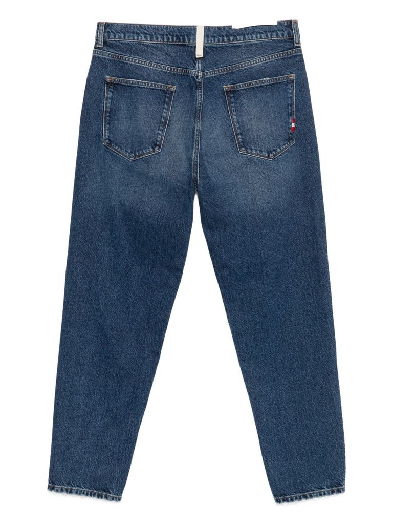 Amish Five-pockets Straight-leg Jeans In Black