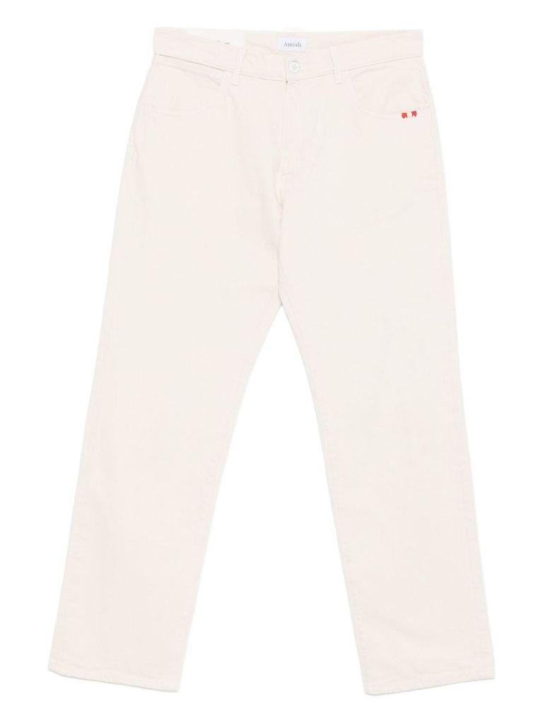 Amish Jeremiah White Men's Jeans In White