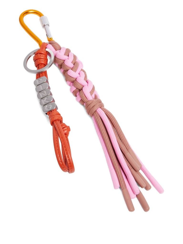 Pinko 'knot Keychain' Key Ring In Multi