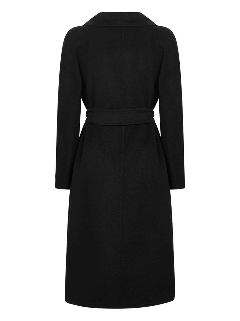 Max Mara Wool Coat In Black
