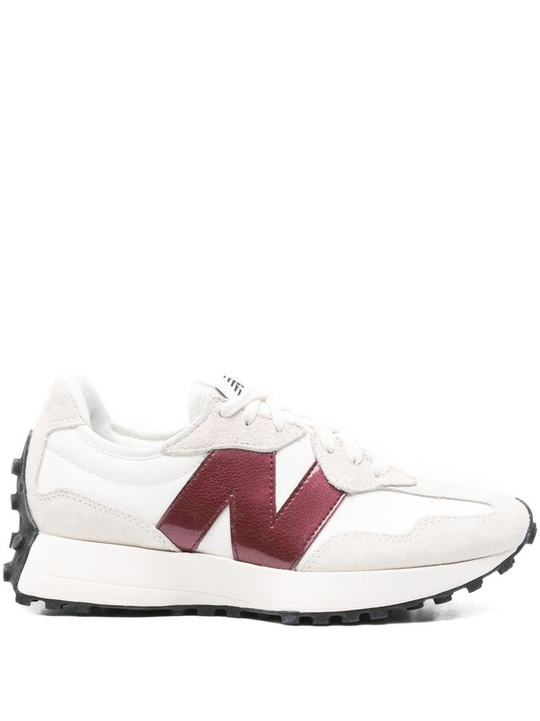 New Balance 327 Logo-patch Sneakers In White
