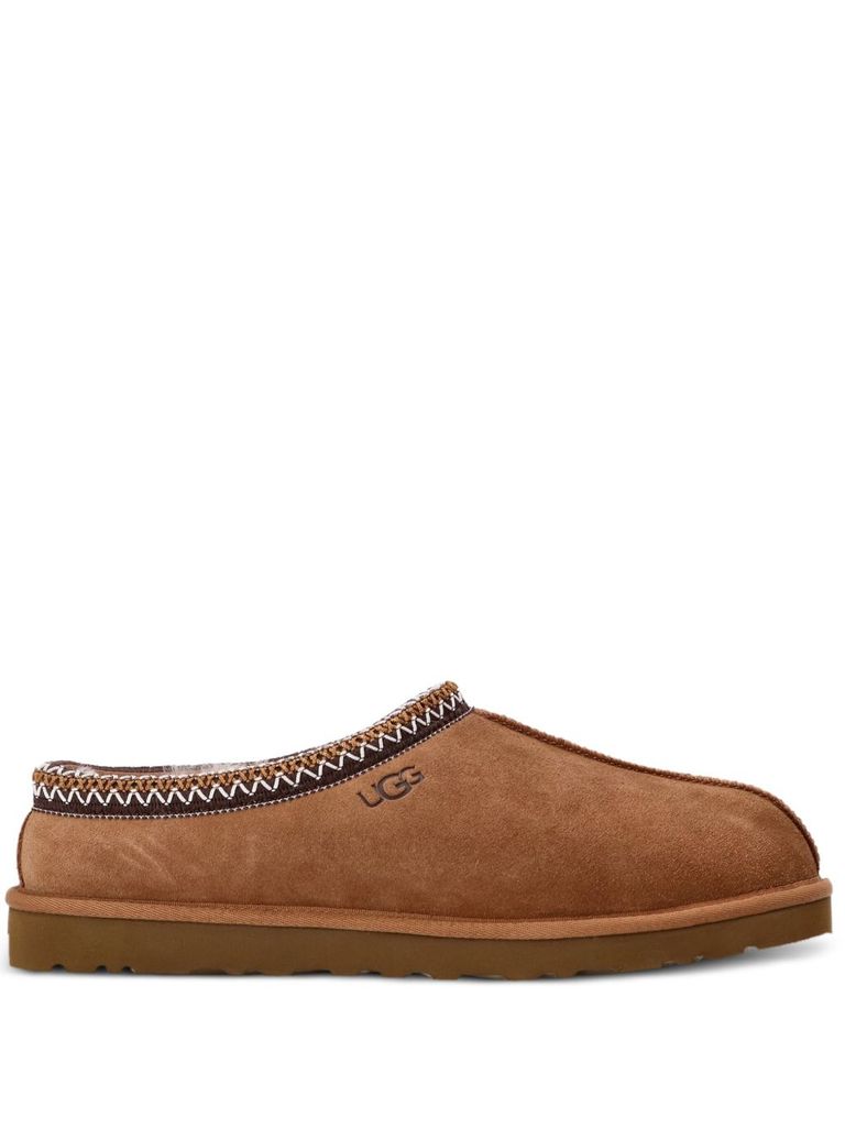 Ugg Tasman 5950-che Clogs Mens 7 Chestnut Suede Comfort Slip On Slippers Rhs2608 (brown,7) In Nude