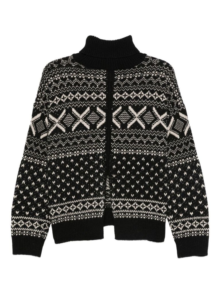 Semicouture Mirko Turtleneck Sweater In Black