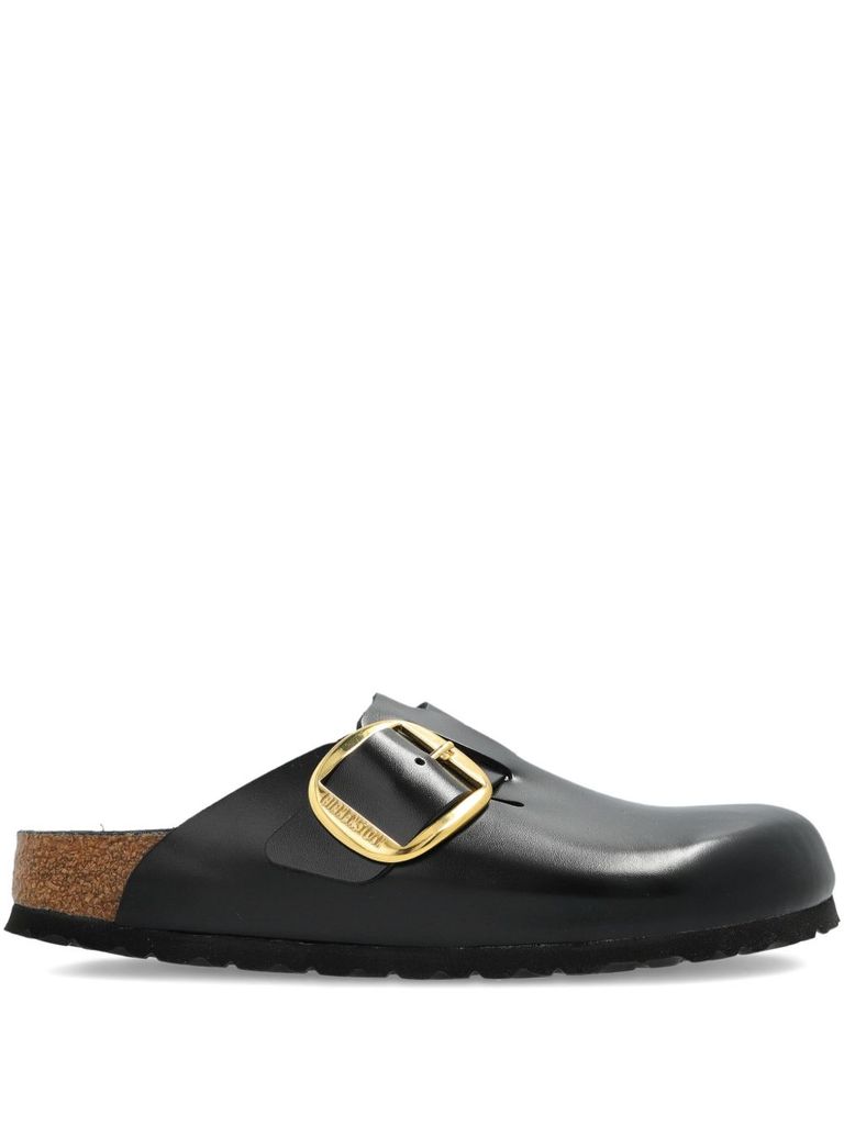 Birkenstock Boston Amalfi Big Bukle In Black