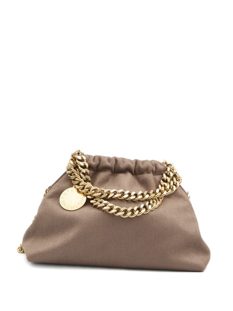 Stella Mccartney 'falabella' Beige Drawstring Shoulder Bag In Sand