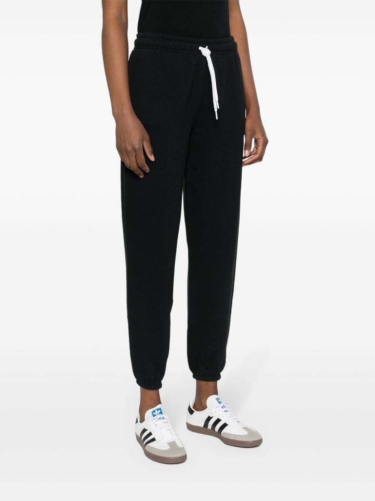 Polo Ralph Lauren Relaxed Fit Ankle-length Trousers With Adjustable Drawstring In Black