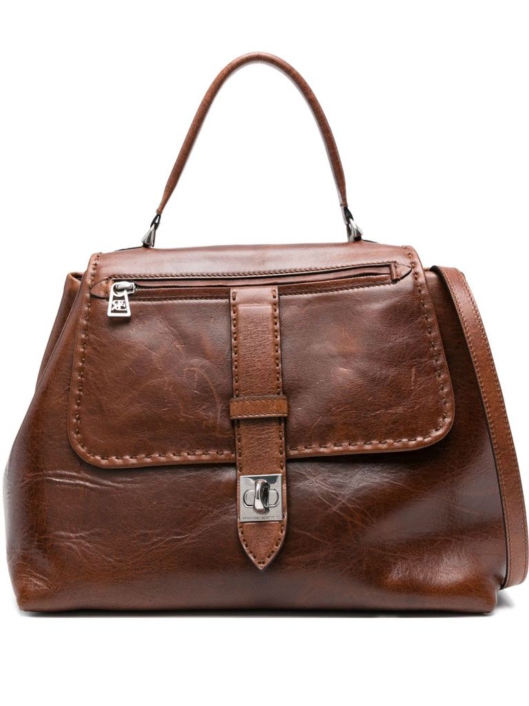 Ermanno Scervino 'liza' Shoulder Bag In Brown In Brown