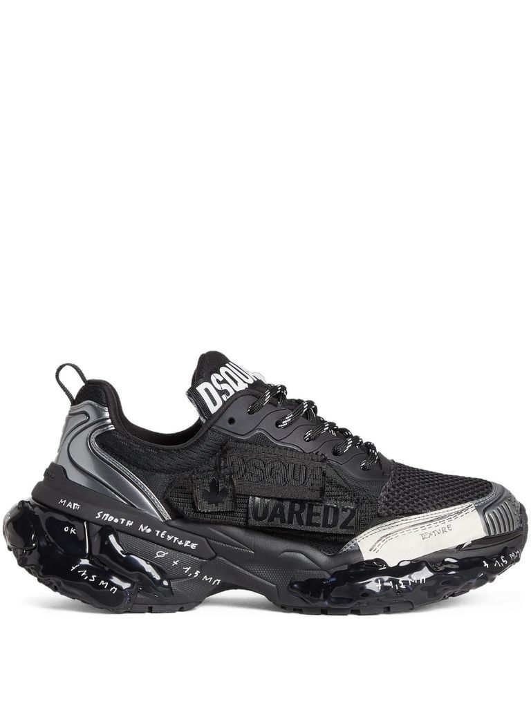 Dsquared2 Faster Sneakers In Black