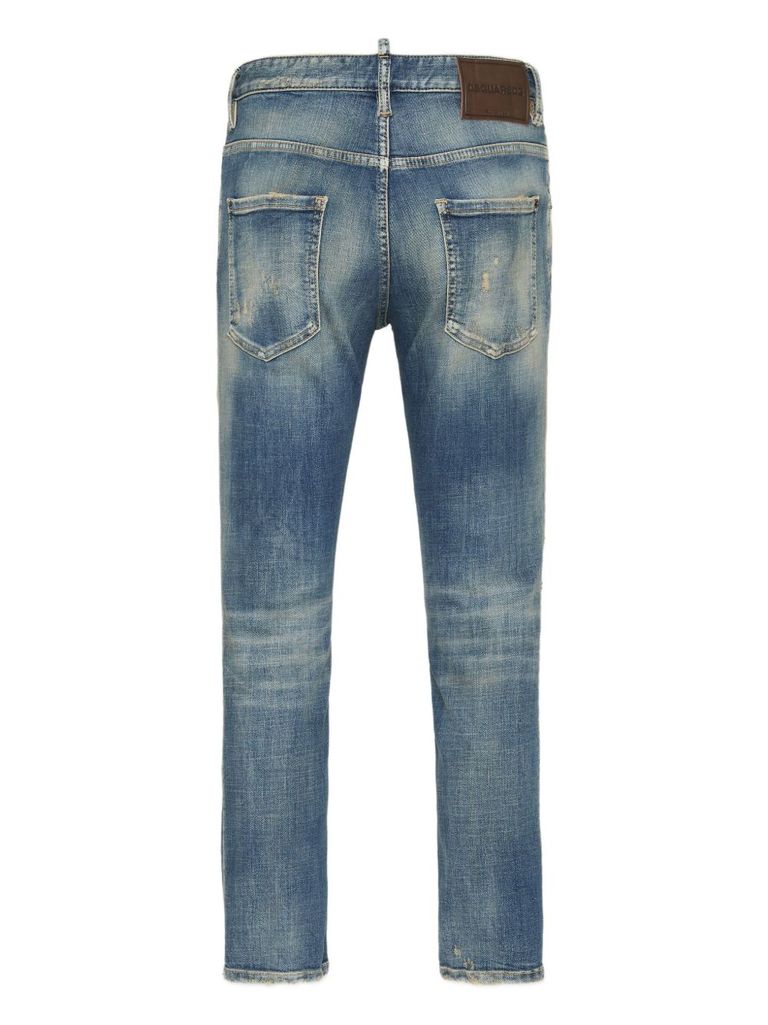 Dsquared2 Dsquared Stretch Denim Skater Jeans In Blue