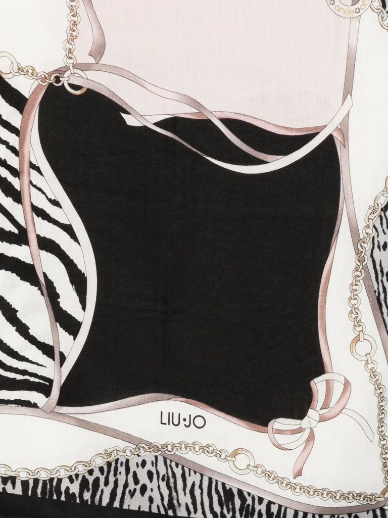 Liu •jo Zebra-print Scarf In Multi